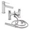 Milano Otto - Modern Basin Mixer and Bath Shower Mixer Tap Set - Choice of Finish