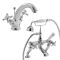 Milano Elizabeth - Traditional Crosshead Basin Mixer and Bath Shower Mixer Tap Set - Choice of Finish