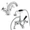 Milano Elizabeth - Traditional Crosshead Basin Mixer and Bath Shower Mixer Tap Set - Choice of Finish