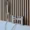 Milano - Modern Square High Rise Basin Mixer and Bath Shower Mixer Tap Set - Choice of Finish