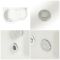 Milano Irwell - Whirlpool Corner Spa Bath with Panel - 1500mm x 1000mm - Left / Right Hand Options