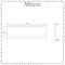 Milano - 1600mm Modern Bath Side Panel - White