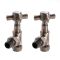 Milano - Traditional Angled Radiator Valves (Pair) - Choice of Finish
