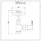 Milano - Chrome Traditional Angled Radiator Valves (Pair)