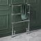 Milano Derwent - Traditional Chrome Minimalist Heated Towel Rail - 966mm x 673mm