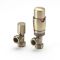 Milano - Thermostatic Angled Radiator Valve and Lockshield - Choice of Finish