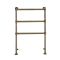 Milano Derwent - Traditional Minimalist Dark Brushed Brass Heated Towel Rail - 966mm x 673mm