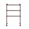 Milano Derwent - Traditional Minimalist Brushed Bronze Heated Towel Rail - 966mm x 673mm