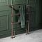 Milano Derwent - Traditional Minimalist Brushed Bronze Heated Towel Rail - 966mm x 673mm
