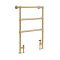 Milano Derwent - Traditional Minimalist Brushed Brass Heated Towel Rail - 966mm x 673mm