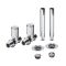 Milano - Modern Straight Radiator Valve and Pipe Sleeve Set - Choice of Finish