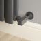 Milano - Modern Anthracite Square Angled Radiator Valves