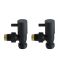 Milano - Modern Black Angled Radiator Valves