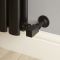Milano - Modern Black Square Angled Radiator Valves
