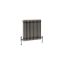 Milano Windsor - Lacquered Raw Metal Horizontal Traditional Column Radiator - 600mm x 605mm (Triple Column)