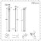 Milano Windsor - White Vertical Traditional Column Radiator - 1800mm x 200mm (Double Column)