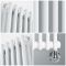 Milano Windsor - Traditional White Vertical Double Column Electric Radiator - 1500mm x 380mm - Choice of Wi-Fi Thermostat