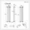 Milano Windsor - White Vertical Traditional Column Radiator - 1500mm x 380mm (Triple Column)