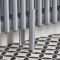 Milano Windsor - Metallic Silver Floor-Mounting Feet for Traditional 2 Column Windsor Radiators