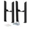 Milano Windsor - Black Floor-Mounting Feet for Traditional 3 Column Windsor Radiators