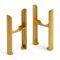 Milano Windsor - Metallic Gold Floor-Mounting Feet for Traditional 3 Column Windsor Radiators