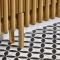 Milano Windsor - Metallic Gold Floor-Mounting Feet for Traditional 3 Column Windsor Radiators