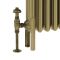Milano Windsor - Natural Brass Floor-Mounting Feet for Traditional 3 Column Windsor Radiators