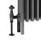 Milano Windsor - Pewter Floor-Mounting Feet for Traditional 3 Column Windsor Radiators