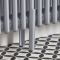 Milano Windsor - Metallic Silver Floor-Mounting Feet for Traditional 3 Column Windsor Radiators