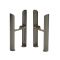 Milano Windsor - Lacquered Raw Metal Floor-Mounting Feet for Traditional 3 Column Windsor Radiators