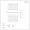 Milano Windsor - Lacquered Raw Metal Horizontal Traditional Column Radiator - 600mm x 1010mm (Triple Column)