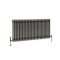 Milano Windsor - Lacquered Raw Metal Horizontal Traditional Column Radiator - 600mm x 1190mm (Triple Column)