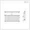 Milano Windsor - Lacquered Raw Metal Horizontal Traditional Column Radiator - 600mm x 1415mm (Triple Column)