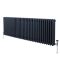 Milano Windsor - Anthracite Horizontal Traditional Triple Column Radiator - 600mm x 1595mm