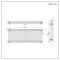 Milano Windsor - Lacquered Raw Metal Horizontal Traditional Column Radiator - 600mm x 1595mm (Triple Column)