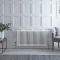 Milano Windsor - White Horizontal Traditional Four Column Radiator - 600mm x 1190mm
