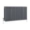 Milano Windsor - Anthracite Horizontal Traditional Column Radiator - 600mm x 1190mm (Four Column)