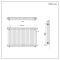 Milano Windsor - White Horizontal Traditional Column Radiator - 750mm x 1190mm (Triple Column)