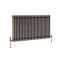 Milano Windsor - Lacquered Raw Metal Horizontal Traditional Column Radiator - 750mm x 1190mm (Triple Column)
