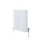 Milano Windsor - White Horizontal Traditional Four Column Radiator - 750mm x 605mm