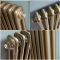 Milano Windsor - Natural Brass Horizontal Traditional Double Column Radiator - Choice of Size