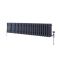 Milano Windsor - Anthracite Horizontal Traditional Triple Column Radiator - 300mm x 1190mm