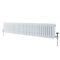 Milano Windsor - White Horizontal Traditional Column Radiator - 300mm x 1595mm (Triple Column)