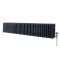 Milano Windsor - Anthracite Horizontal Traditional Triple Column Radiator - 300mm x 1595mm
