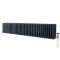 Milano Windsor - Anthracite Horizontal Traditional Triple Column Radiator - 300mm x 1595mm