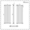 Milano Windsor - White Vertical Traditional Column Radiator - 1800mm x 650mm (Triple Column)