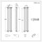 Milano Windsor - Vertical Traditional Column Radiator - 4 Column - 1800mm x 380mm - Anthracite