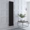 Milano Windsor - Black 1800mm Vertical Traditional Triple Column Radiator - Choice of Size and Feet