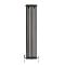 Milano Windsor - Midnight Black Vertical Traditional Double Column Radiator - Choice of Size