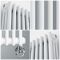 Milano Windsor - 1800mm Traditional White Vertical Triple Column Electric Radiator - with Choice of Size and Wi-Fi Thermostat